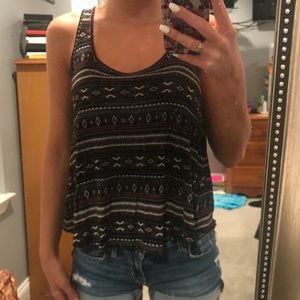 Tank top with crisscross back